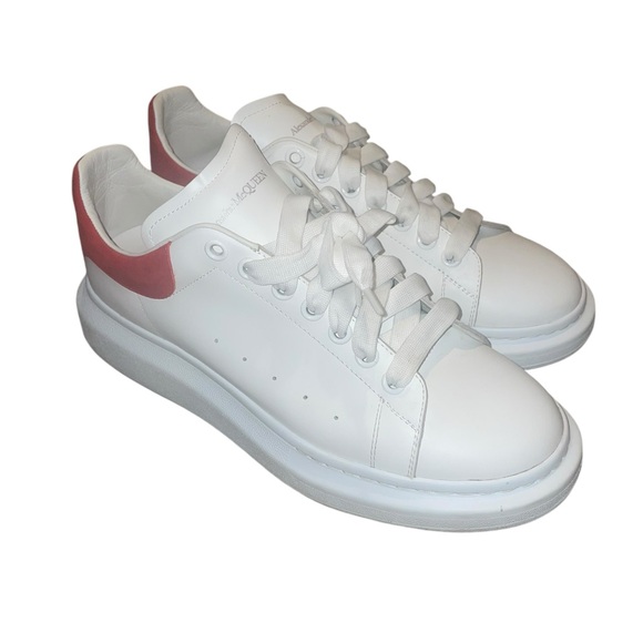Alexander McQueen White and Red Sneakers